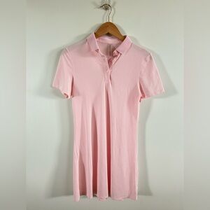 OUTDOOR VOICES TENNIS DRESS PINK COLLARED SHORT SLEEVE SIZE MEDIUM